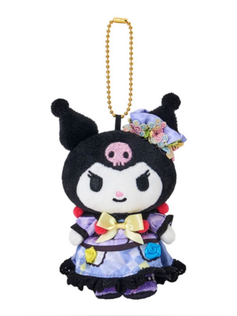 BNWT Japan Sanrio Puroland Exclusive Beyond Words Kuromi Plush Keychain